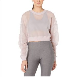 Alo Yoga Sheer Long Sleeve Top